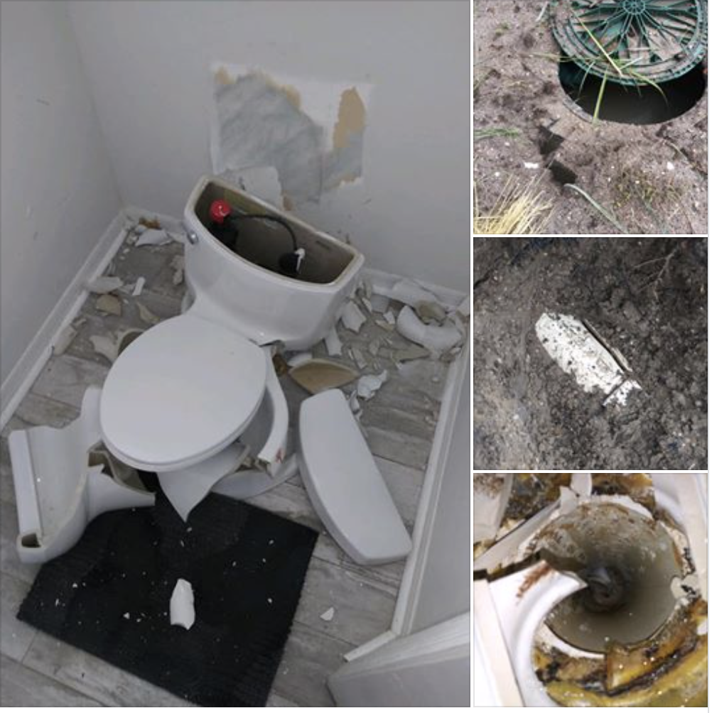 Florida couple’s toilet explodes after lightning reacts with gas in septic tank